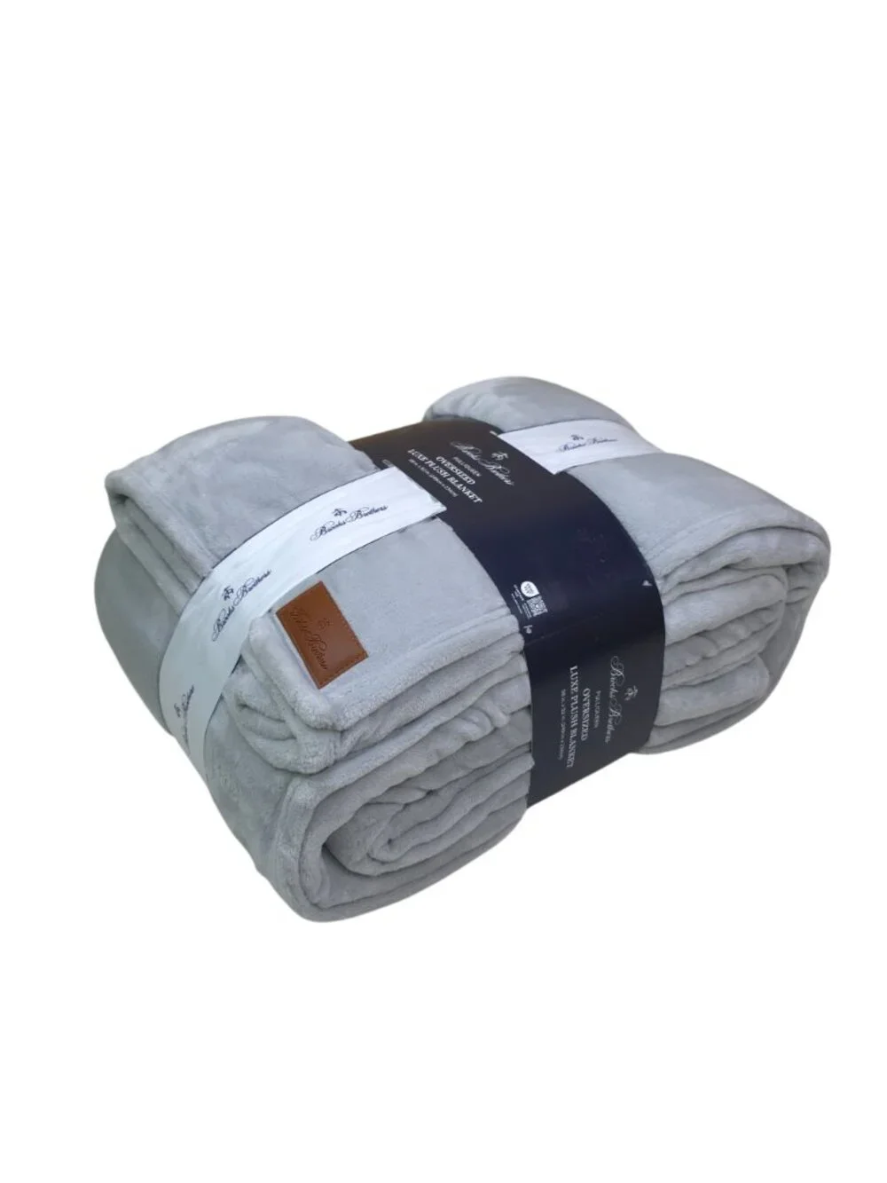 Brooks Brothers Oversized Luxe Plush Blanket Full/Queen 98